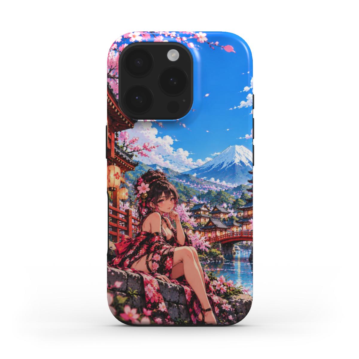 INKASE – Neon Skyline cyberpunk Tough Phone Case