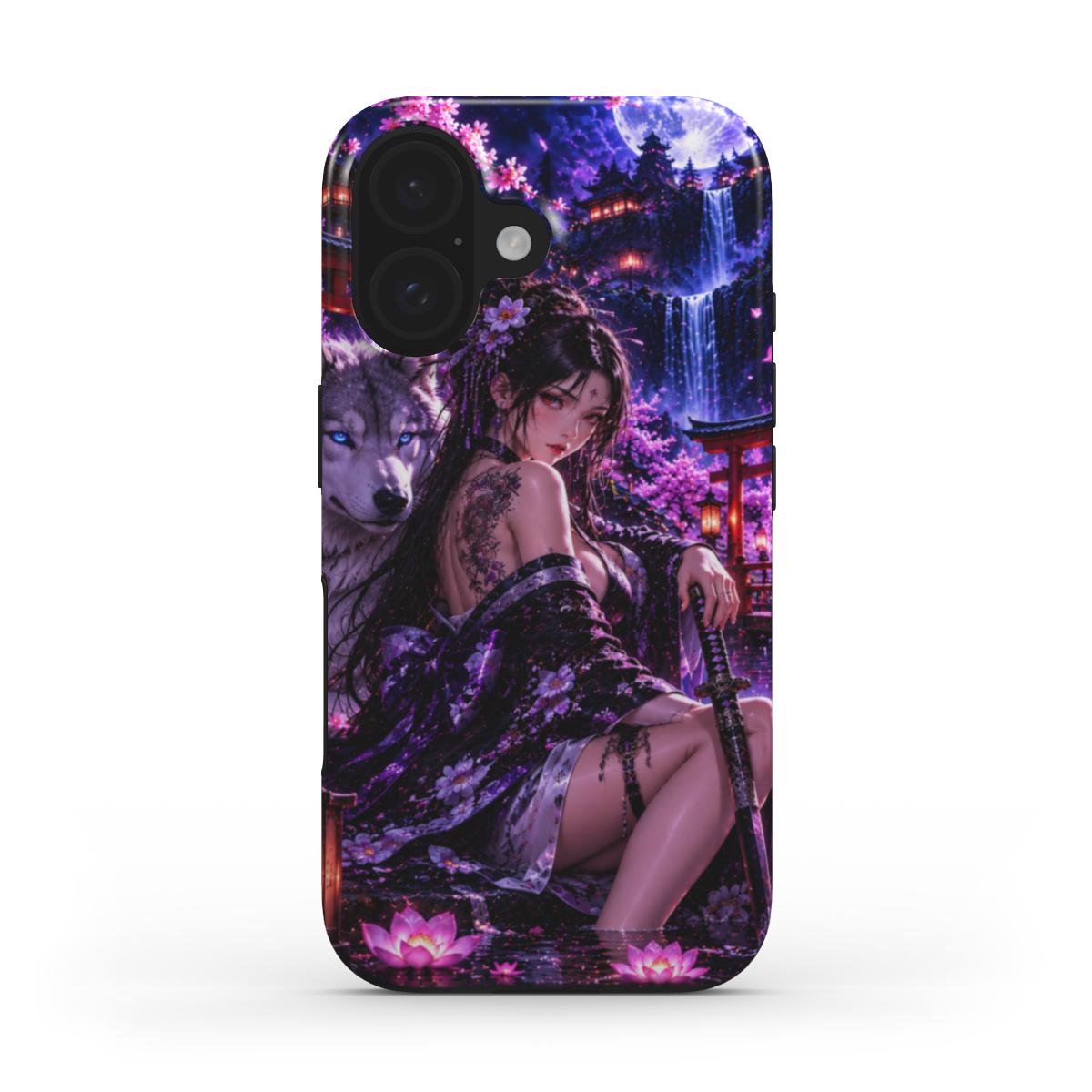 INKASE – Violet Moon Warrior Anime Tough Phone Case
