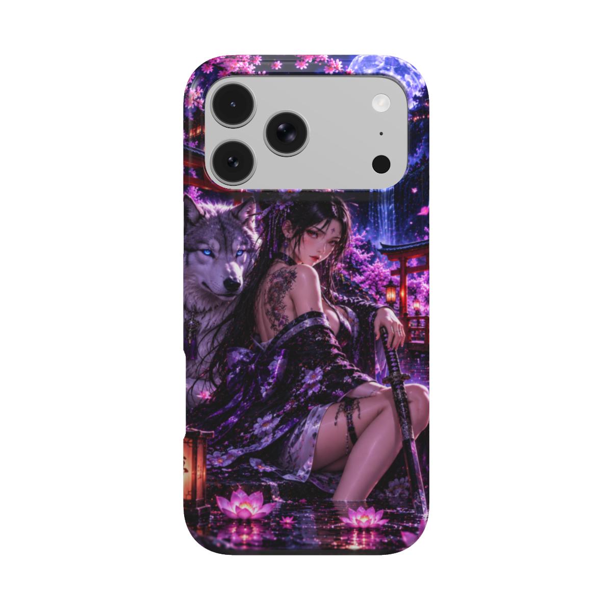INKASE – Violet Moon Warrior Anime Tough Phone Case