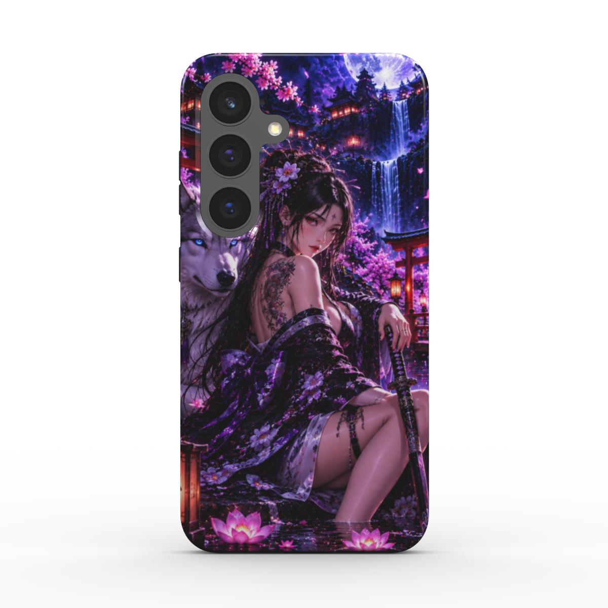 INKASE – Violet Moon Warrior Anime Tough Phone Case